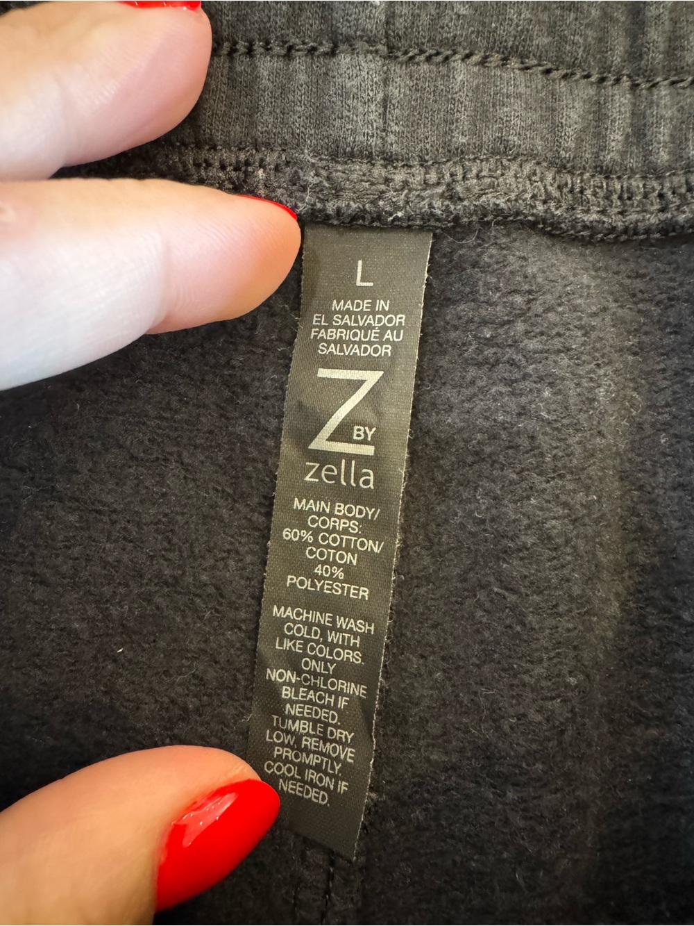 Z by Zella women’s sweatpants shorts black size large - Picture 2 of 7